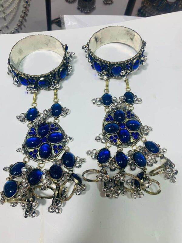 Earings Afghani Blue